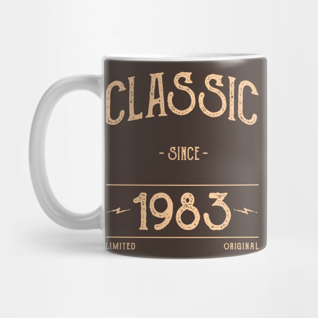 Classic Vintage 1983 Birthday Gift by AdiGunawan250282